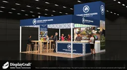 20x20 Isla booth design by DisplayCraft